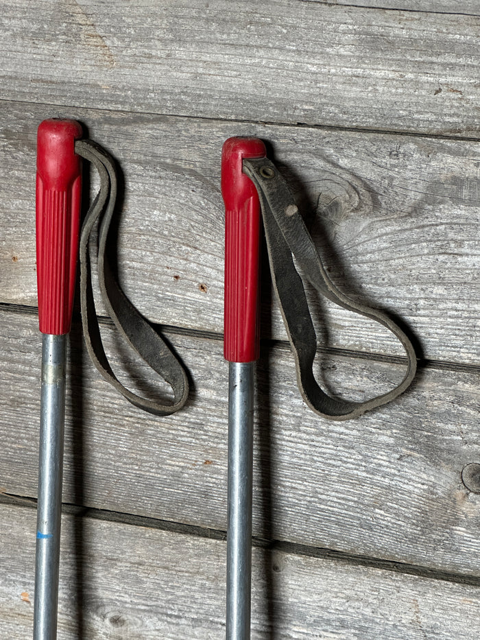 1950s Metal Downhill Ski Poles