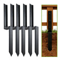 5PCS Fence Post Repair Kit, Heavy Duty Fence Posts Repair Stakes for Fix Wooden Broken Posts, Repair Tilted
