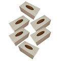 6pcs Box DIY Tissue Box Tissue Holder for Craft Paper Towel Dispenser Blank Wood Blank Crafting