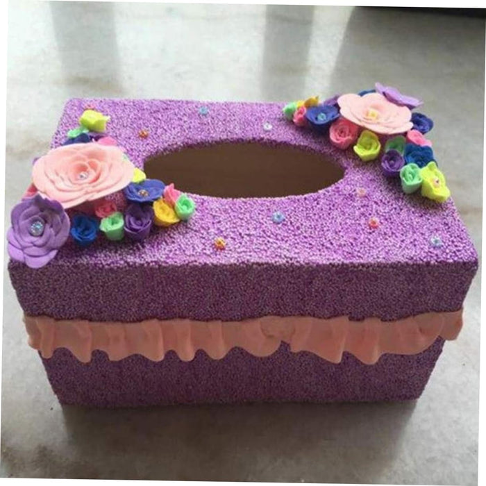 6pcs Box DIY Tissue Box Tissue Holder for Craft Paper Towel Dispenser Blank Wood Blank Crafting