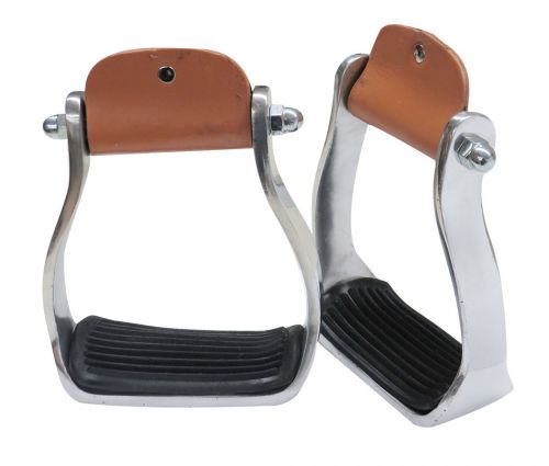 Aluminum Stirrups with Rubber Grip