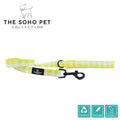 Ancol | Soho Collection | Nylon Dog Lead | Yellow Check Pattern