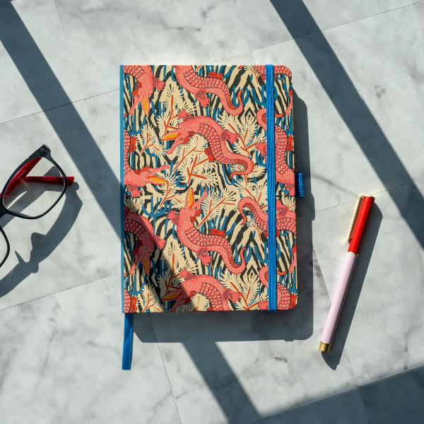Animal print Soft Touch Hardbound Layflat Notebook Journal