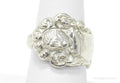 Antique Knight In Armor Sterling Silver Spoon Ring - Size 8