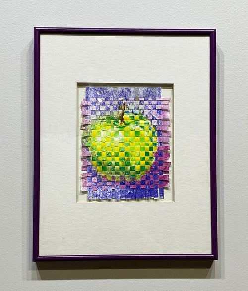 "Apple (Green/Yellow/Purple)" by Ann Baer