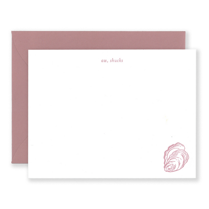 Aw, Shucks! Oyster Stationery Set