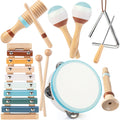 Baby Musical Instruments Montessori Wooden Music Toys for Toddlers 3+