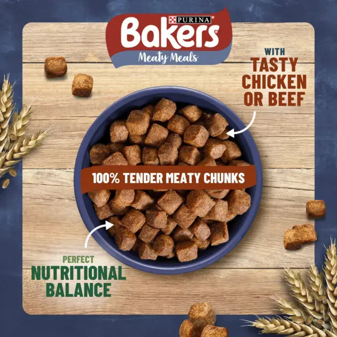 Bakers Meaty Meals with Beef Adult Dry Dog Food
