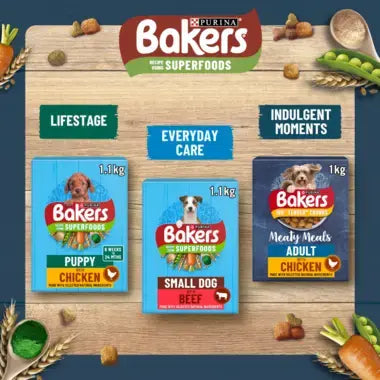 Bakers Meaty Meals with Beef Adult Dry Dog Food