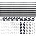 Barrina T5 Plant Lights, 128W Full Spectrum Grow Light Strip, 3FT Black Cover, Magnetic Design, 8 Packs