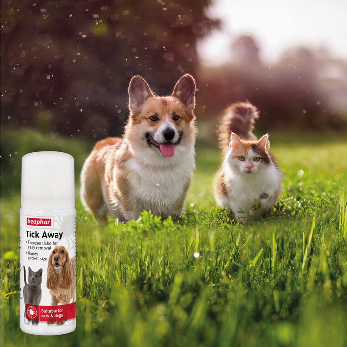 Beaphar Tick Away | Tick Control | Freezing Insect Removal Spray