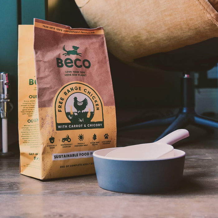 Beco | Printed Dog Bowl - Blue