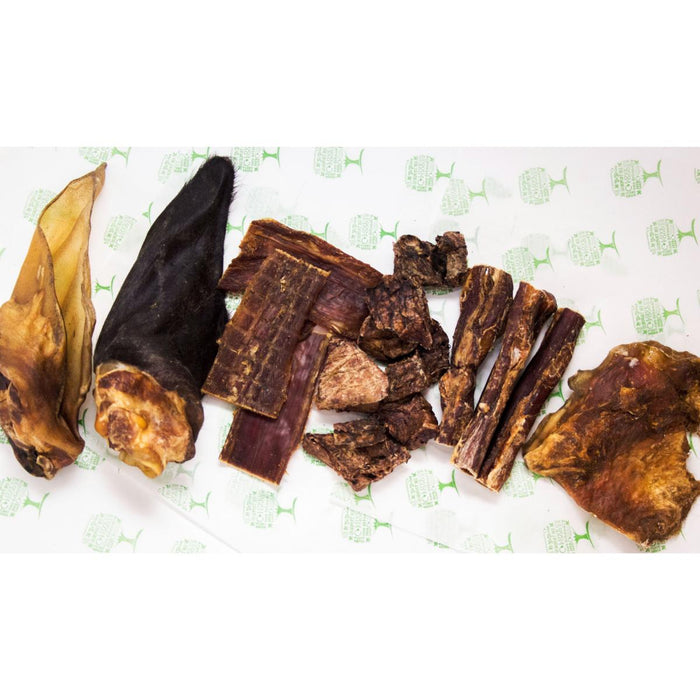 Beef Variety Box Mixed Air Dried Meaty Chewy & Snack Dog Treats Pack by Natural Connection