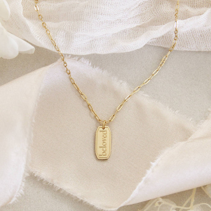 Beloved Necklace, Ephesians 5:1: Silver