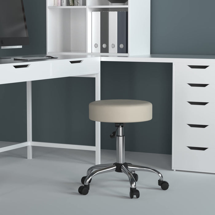 Boss Office Products Be Well Medical Spa Stool in Beige, 250 (B240-BG)