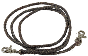 Braided Leather Roping Rein