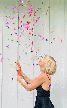 Bright Confetti Fountain