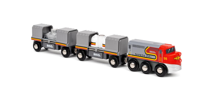 BRIO World – 36089 Trains of The World Santa Fe Train | Wooden Toy Train for Kids Aged 3 Years Up