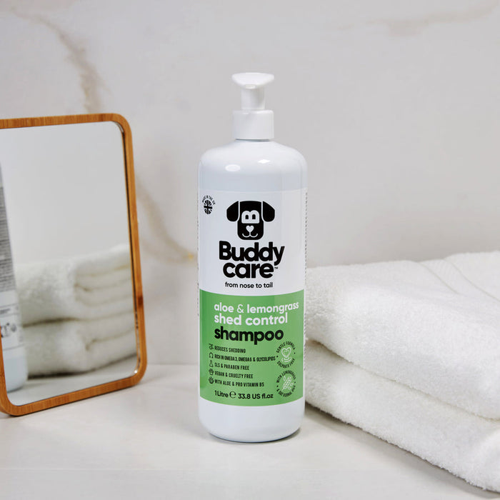 Buddycare | Shed Control Shampoo with Aloe & Lemongrass for Dogs - 500ml