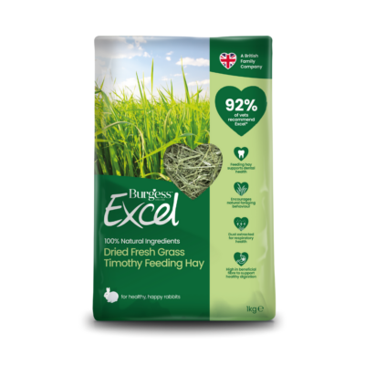 Burgess Excel | Small Pet Forage | Barn Dried Fresh Grass Hay - 1kg