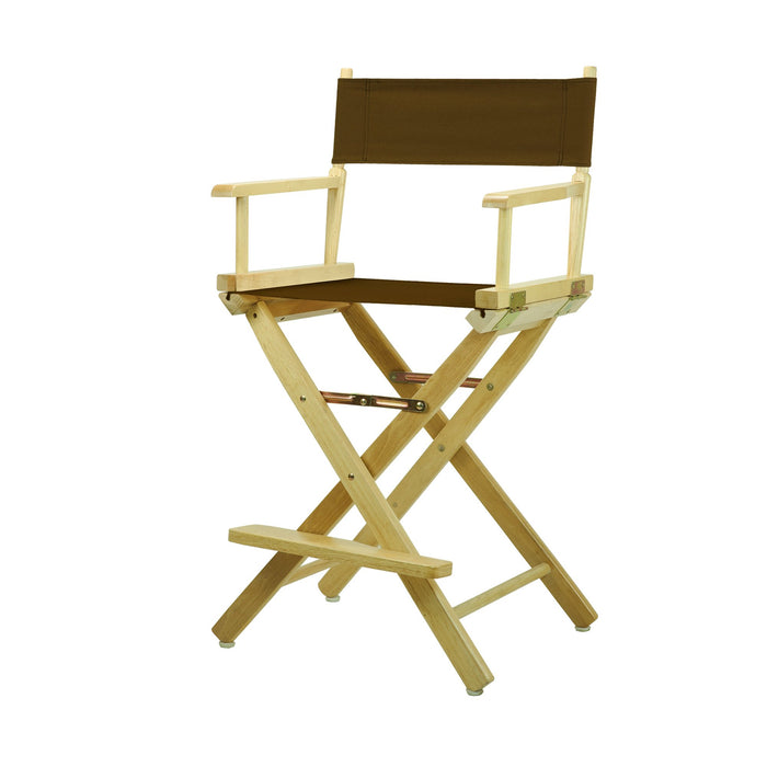 Casual Home 220-00/021-45 Director Chair 24" - Counter Height Natural Frame/Brown Canvas