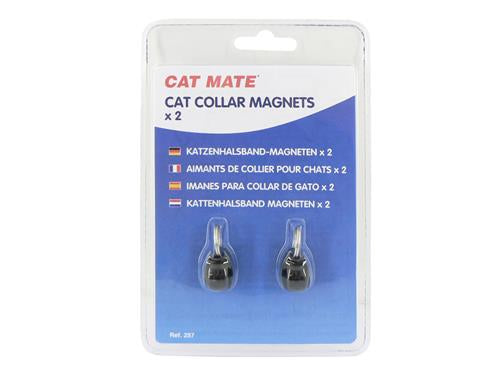 Cat Mate Collar Magnets (257) - Pack of 2 Replacement Magnets for Electromagnetic Cat Flaps Secure Access for Cats of All Sizes
