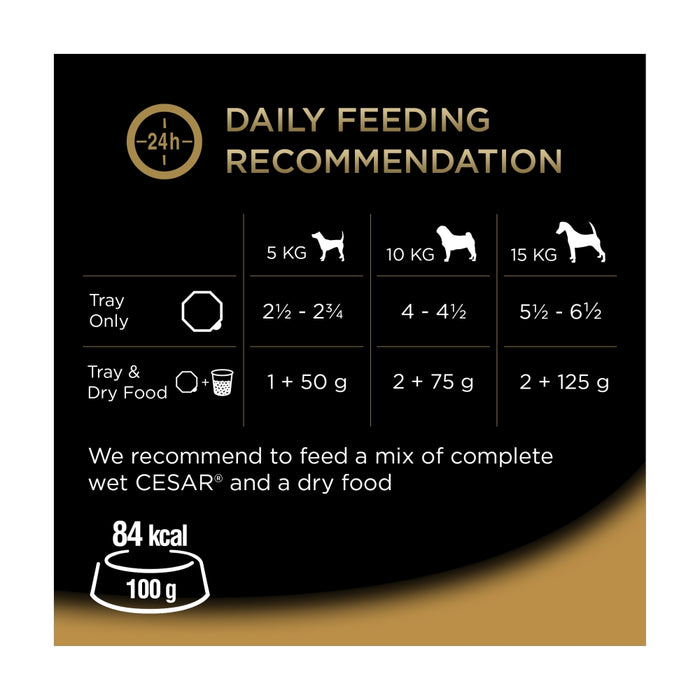 Cesar Country Stew Selection with Beef, Turkey, Poultry & Lamb Wet Dog Food 8 x 150g