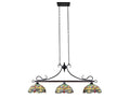Chloe Lighting Dragonfly Pendant 3-Light Island Light 48in Wide Multicolor Glass Model CH3T471GD48-IL3