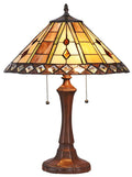 Chloe Table Lamp CH3T991AG16-TL2, Glass, Multicolor