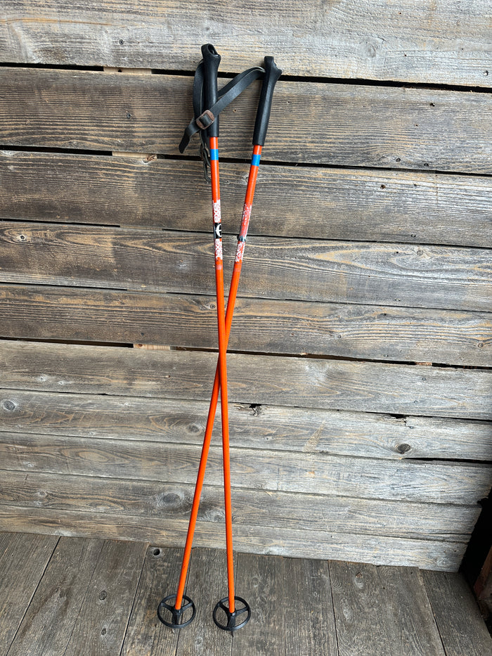 Classic Ski Poles - Orange!