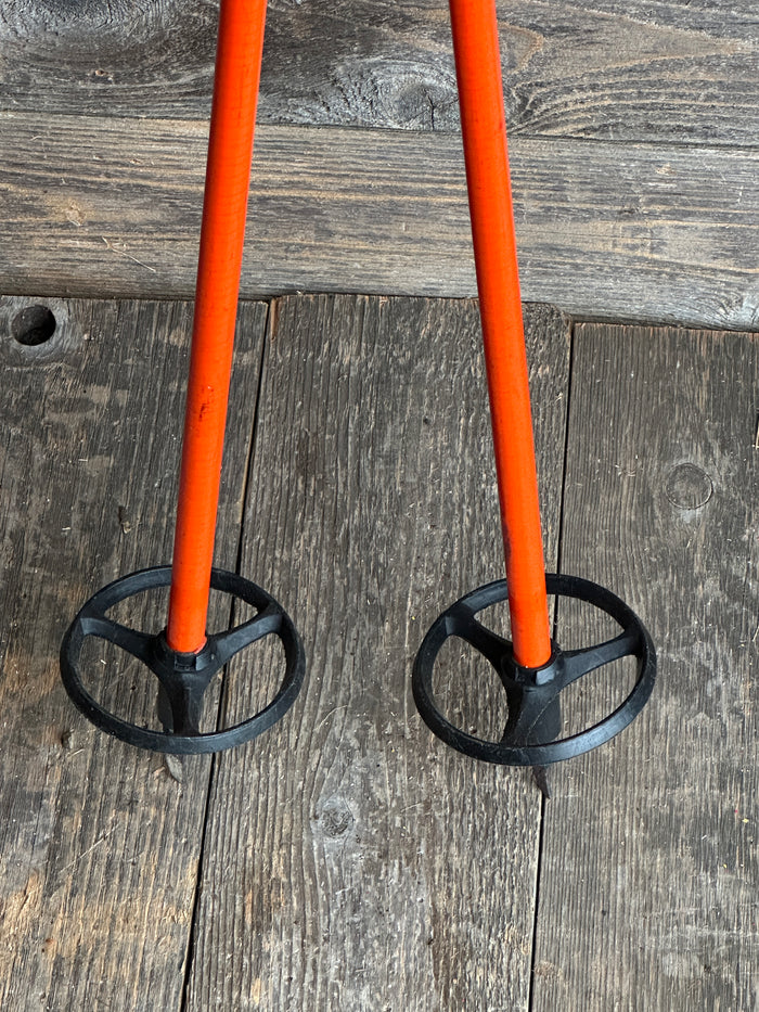Classic Ski Poles - Orange!