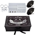 CLOVERIZ Wedding Gift Set – Mr & Mrs Key Holder with Umbrellas & Keychains – Unique Couple Housewarming Present