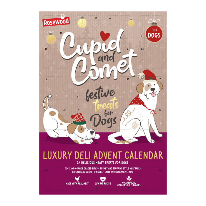 Cupid & Comet Luxury Deli Dog Advent Calendar | Meaty Treats Christmas Countdown