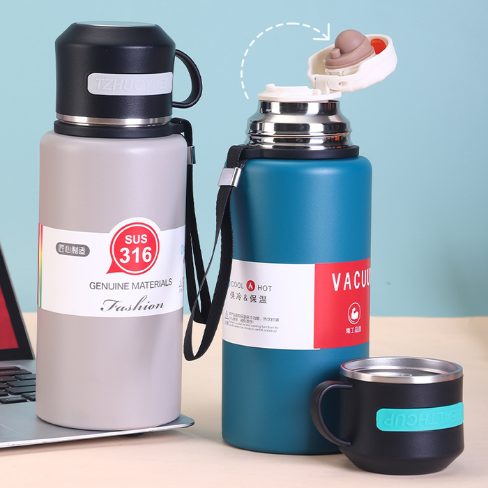 Custom Logo 316 Stainless Steel Insulated Tea Infuser Bottle | Premium Corporate Gifts and Custom Gifts