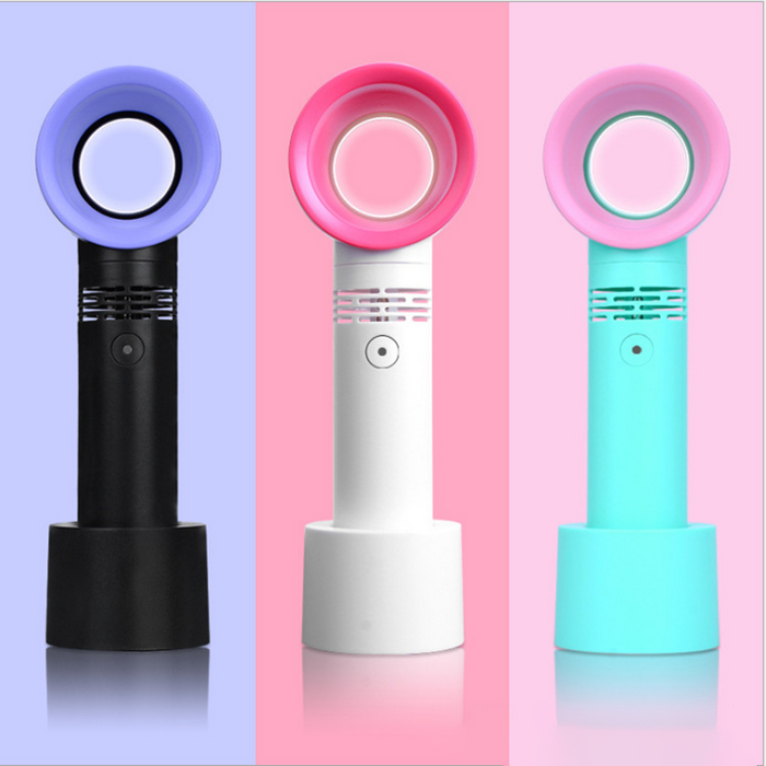 Custom Logo Bladeless Desktop Handheld Fan | Premium Corporate Gifts and Custom Gifts