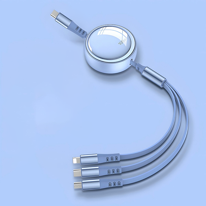 Custom Logo Car Fast Charging 3-in-1 Charging Cable | Premium Corporate Gifts and Custom Gifts