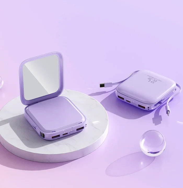 Custom Logo High-value makeup mirror power bank | Premium Corporate Gifts and Custom Gifts