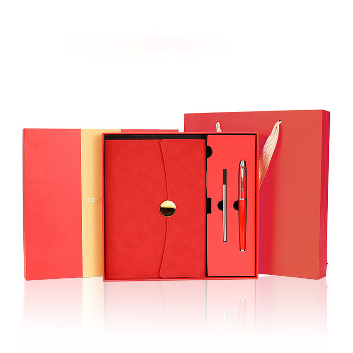 Custom Logo Round Buckle Notebook Advertising Pen Gift Box | Premium Corporate Gifts and Custom Gifts