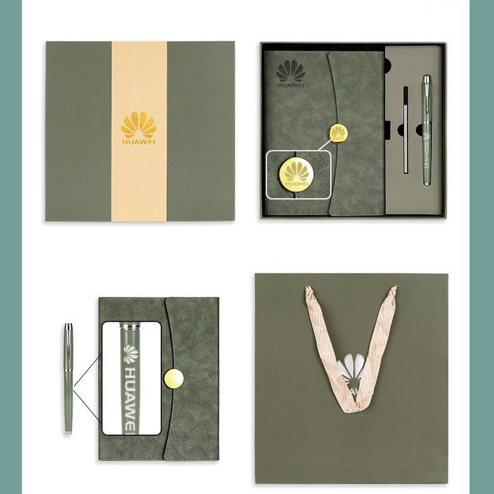 Custom Logo Round Buckle Notebook Advertising Pen Gift Box | Premium Corporate Gifts and Custom Gifts