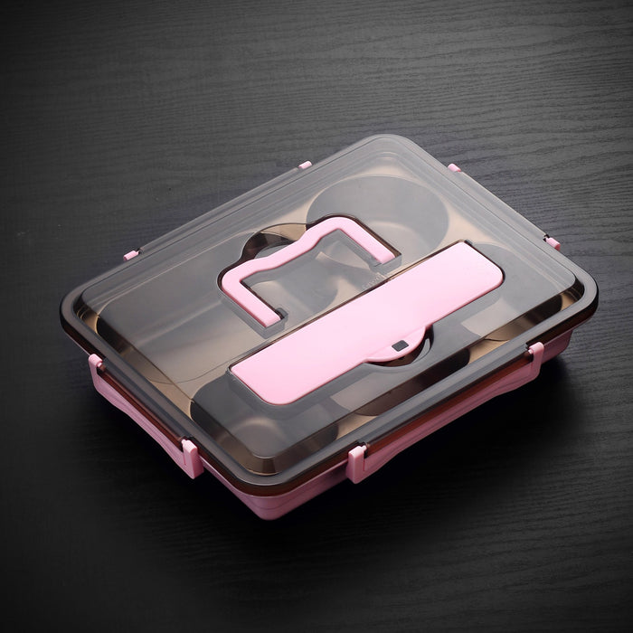 Custom Logo Stainless Steel Multi-Compartment Bento Box | Premium Corporate Gifts and Custom Gifts