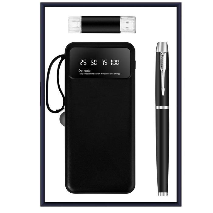 Custom Logo USB Power Bank Gift Box | Premium Corporate Gifts and Custom Gifts