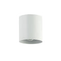 Dainolite Theron Contemporary Flush Mount Light, 6.5in, Matte White, Model TRN-41FH-MW