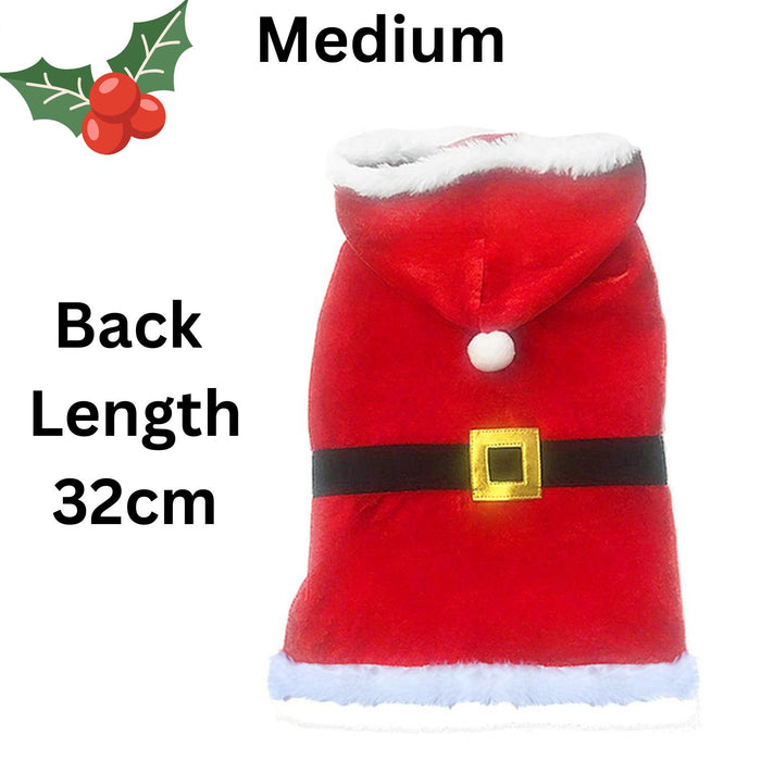 Dog Life | Dog Christmas Jumper | Hooded Santa Coat