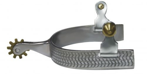 Engraved Herringbone Design Spurs