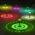 Ensenior Solar Garden Lights, 3000K White & RGB, Waterproof, Energy-Efficient, Pack of 8, Model CP4-12CM-30K-08-BL-RGB
