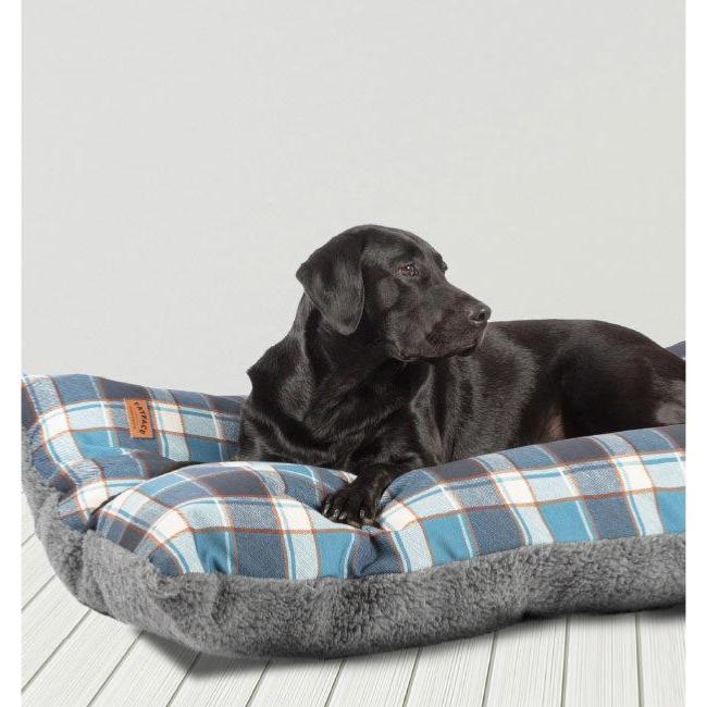 FatFace | Dog Slumber Bed | Fleece Check Deep Duvet Mattress
