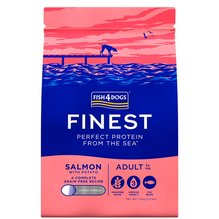 Fish4Dogs Finest Salmon with Potato Large Breed Adult Grain Free Dry Dog Food