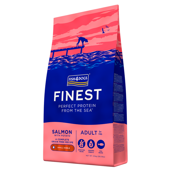 Fish4Dogs Small Breed Adult Salmon with Potato Finest Grain Free Dry Dog Food