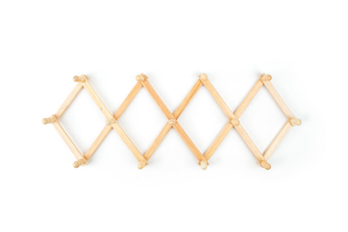 Fox Run Expanding Beechwood Coffee Mug Wall Rack