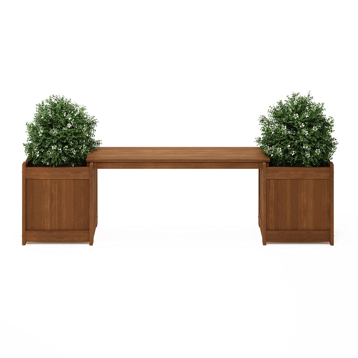 Furinno FG16011 Tioman Hardwood Flower Box, Brown